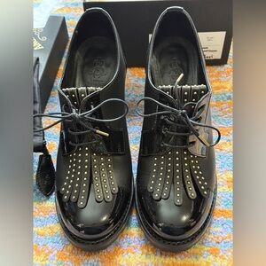 The Office of Angela Scott Mrs Robinson Studded Kiltie Shoes EU 38.5/US 8.5